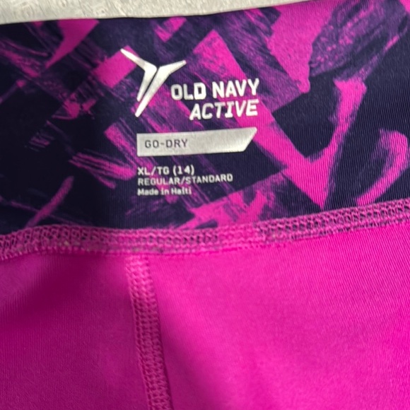 Old Navy Pink and Purple Leggings for Active Style XL/TG (14) - Picture 4 of 4